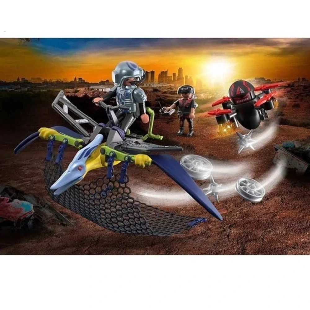 Playmobil Dino Rise 70628 Set w/ Dinosaur Pteranodon Kaidan 50 Pcs 2021 New